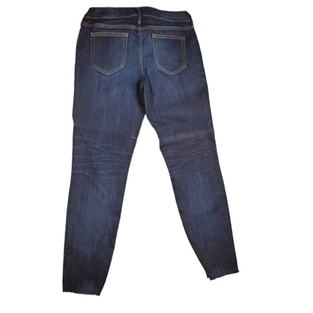 Maurices 29 Skinny‎ Ankle Raw Hem Fringe Dark Wash Stretch Denim Jeans - Picture 7 of 11